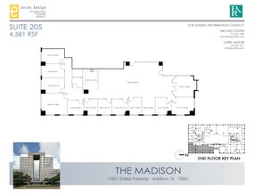 15851 Dallas Pkwy, Addison, TX for rent Floor Plan- Image 1 of 2