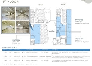 7590 Fay Ave, La Jolla, CA to rent Floor Plan- Image 1 of 1