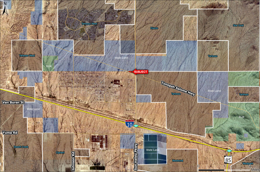 SEC McDowell Rd & Tonopah Salome Hwy, Buckeye, AZ for sale - Aerial - Image 2 of 4