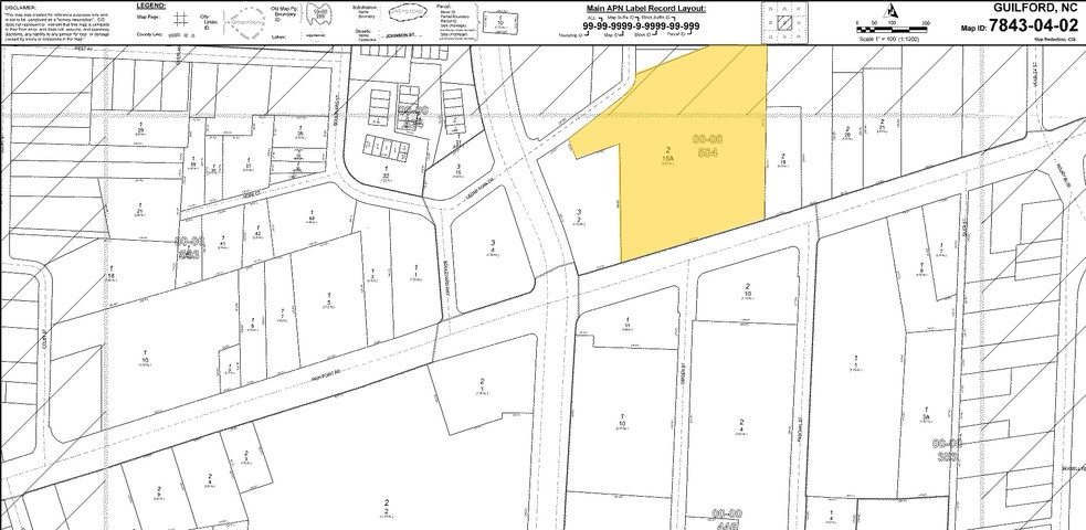 3508 Gate City Blvd, Greensboro, NC for sale - Plat Map - Image 3 of 6