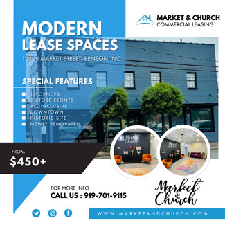 More details for 101 N Market St, Benson, NC - Office, Retail for Rent