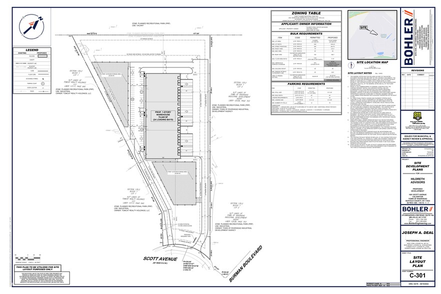 1001 Scott Ave, Calverton, NY for rent - Site Plan - Image 2 of 9