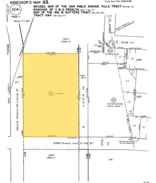 5400 Hollis St, Emeryville, CA for rent - Plat Map - Image 2 of 10