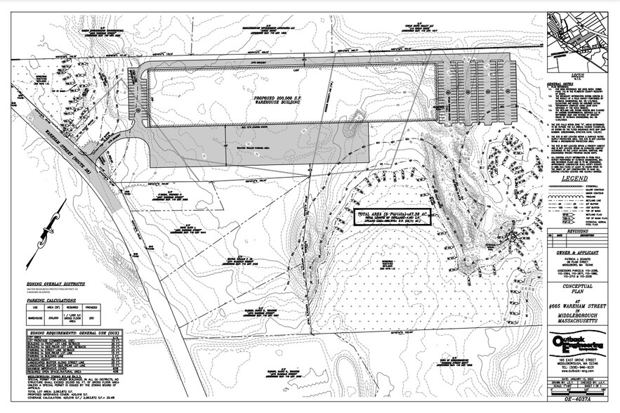 665 Wareham St, Middleboro, MA for rent - Site Plan - Image 2 of 3