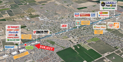 1209 W Pacheco Blvd, Los Banos, CA - aerial  map view - Image1