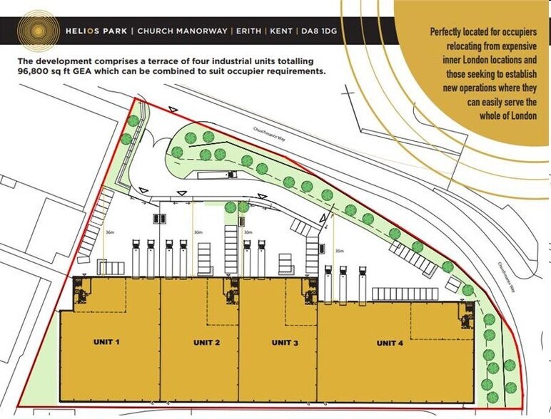 1-4 Church Manorway, Bexley for rent - Site Plan - Image 2 of 2