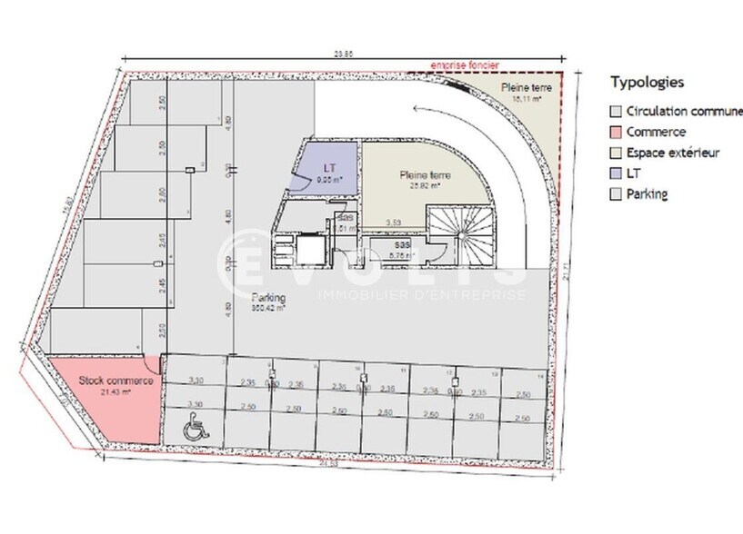 Retail in Montrouge to rent - Floor Plan - Image 3 of 5