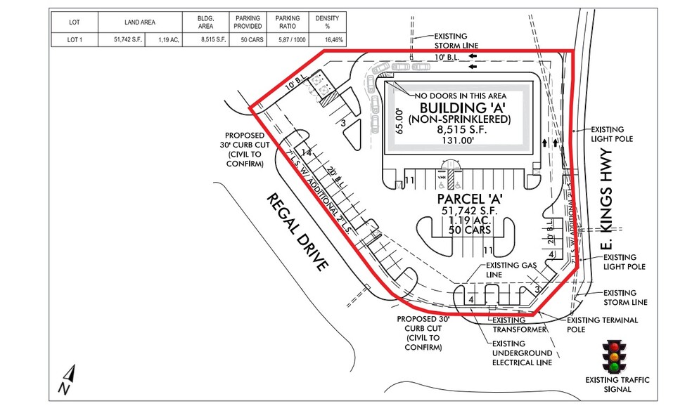 SWC E Kings Hwy & Regal Dr, Shreveport, LA for rent - Site Plan - Image 3 of 3