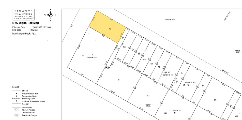 115 Seventh Ave, New York, NY for sale - Plat Map - Image 1 of 1