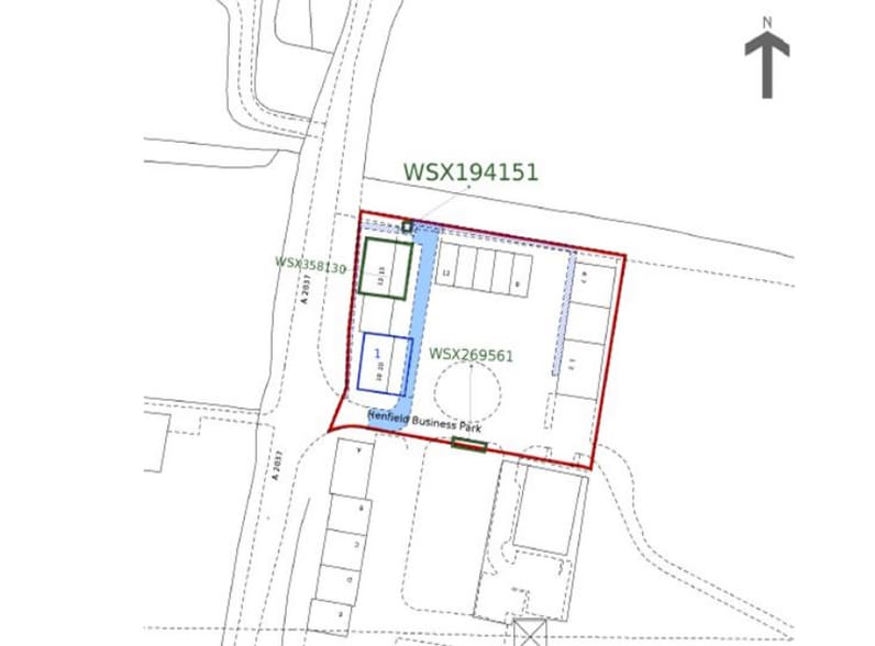 Unit 1-12 & 16-20 Henfield Business Park portfolio of 3 properties for sale on LoopNet.co.uk - Site Plan - Image 2 of 5
