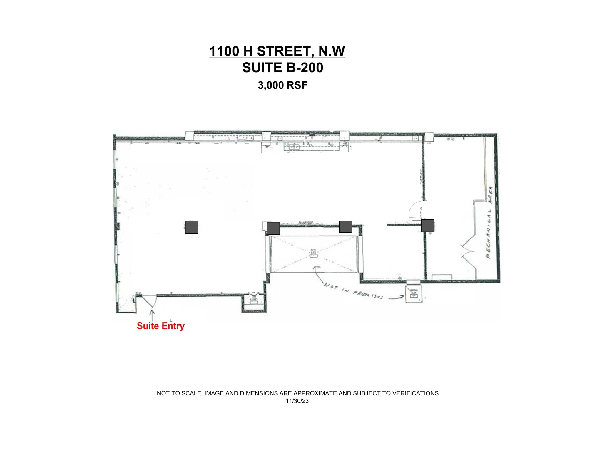 1100 H St NW, Washington, DC to rent Site Plan- Image 1 of 4