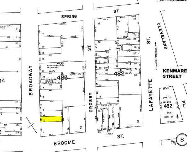 494 Broadway, New York, NY for sale - Plat Map - Image 1 of 1