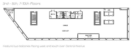 1305 Central Ave, Saint Petersburg, FL for rent Typical Floor Plan- Image 1 of 1