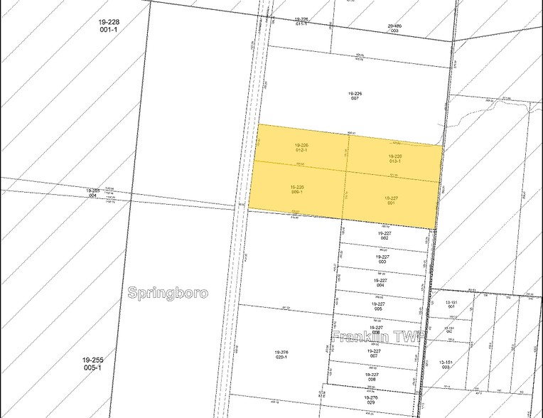 221-229 S Pioneer Blvd, Springboro, OH for rent - Plat Map - Image 2 of 8