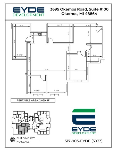 3695 Okemos Rd, Okemos, MI for rent - Site Plan - Image 3 of 3