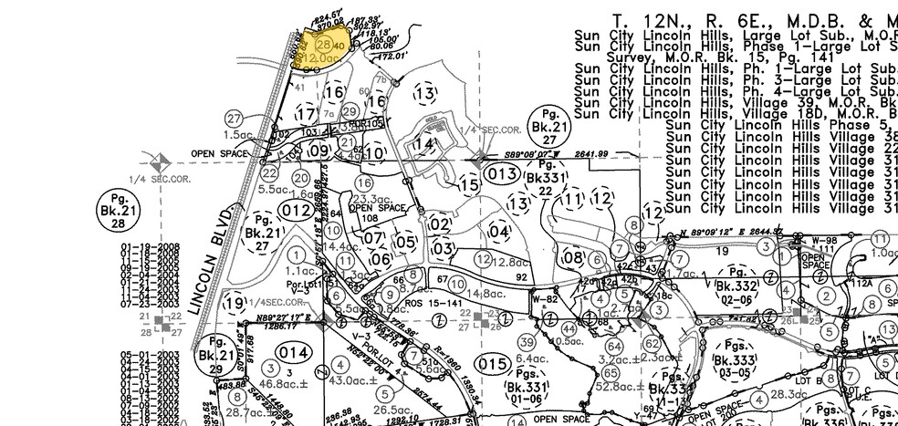 Ferrari Ranch Rd & Lincoln Blvd, Lincoln, CA for rent - Plat Map - Image 2 of 5