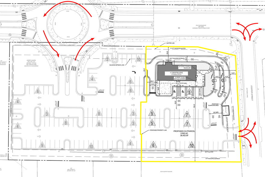 Old Durham Rd & Cooper St, Chapel Hill, NC for sale - Site Plan - Image 3 of 3