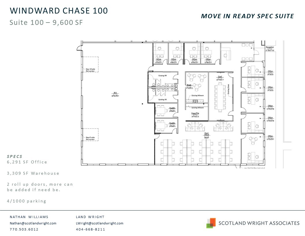 1235 Old Alpharetta Rd, Alpharetta, GA for rent Floor Plan- Image 1 of 2