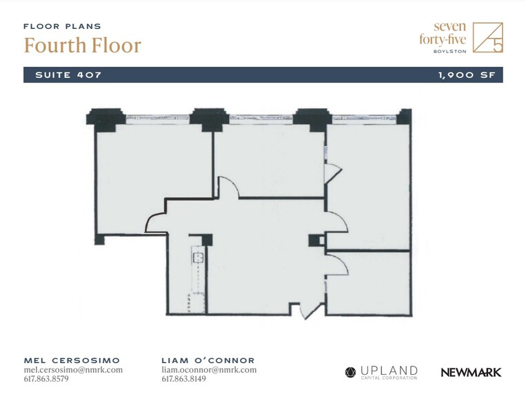 745 Boylston St, Boston, MA for rent - Floor Plan - Image 2 of 6