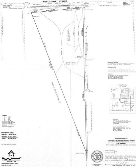 16250 127th St, Lemont, IL for sale - Plat Map - Image 2 of 2