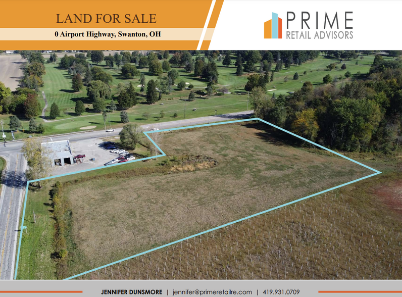 Airport Hwy, Swanton, OH for sale - Aerial - Image 1 of 3