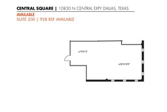 10830 N Central Expy, Dallas, TX for rent Floor Plan- Image 1 of 1