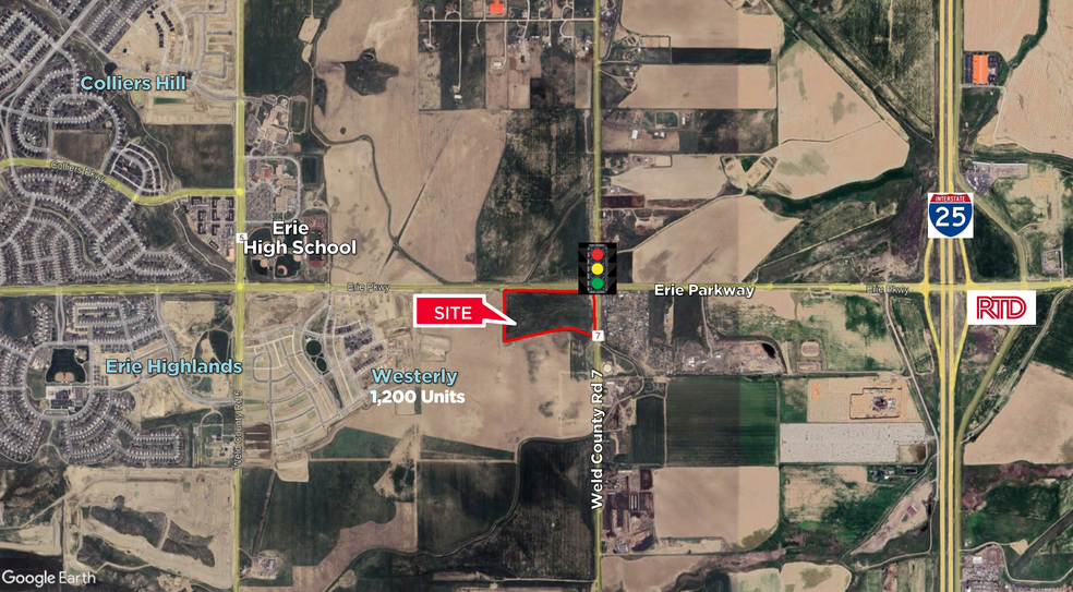 Erie Pkwy & WCR 7, Erie, CO for sale - Aerial - Image 1 of 1