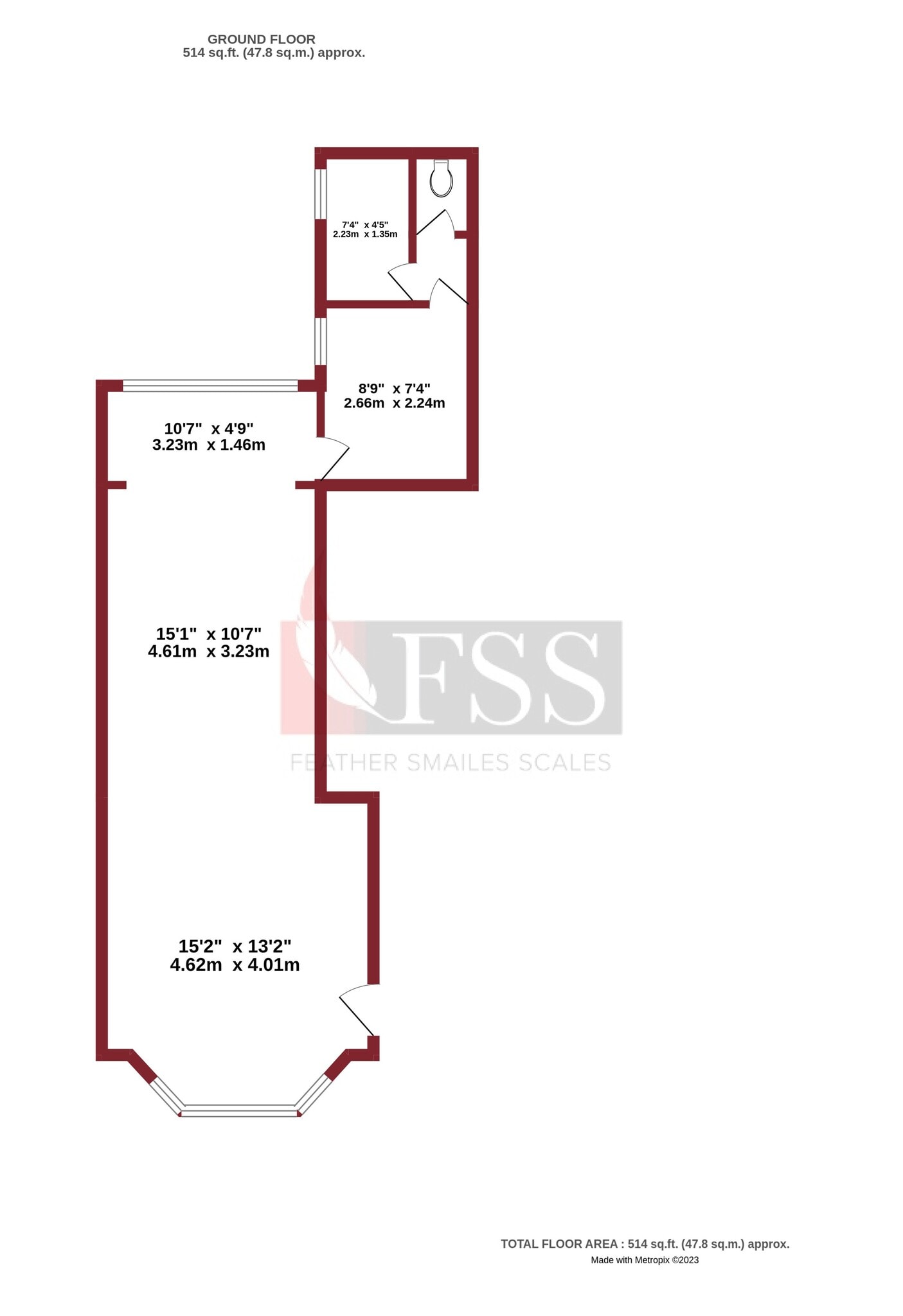 24 Cheltenham Parade, Harrogate to rent Floor Plan- Image 1 of 3