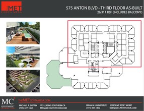 535-575 Anton Blvd, Costa Mesa, CA for rent Floor Plan- Image 2 of 3