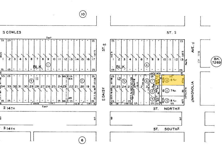 1409 Magnolia Ave, Long Beach, CA for sale - Plat Map - Image 2 of 8