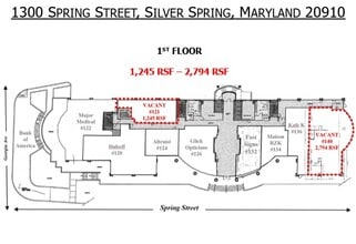 1300 Spring St, Silver Spring, MD to rent Floor Plan- Image 1 of 1