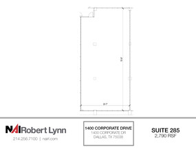 1400 Corporate Dr, Irving, TX for rent Floor Plan- Image 1 of 1