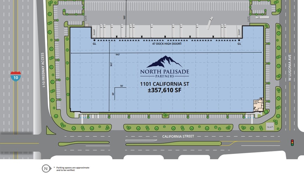 1101 California St, Redlands, CA for rent - Site Plan - Image 2 of 3