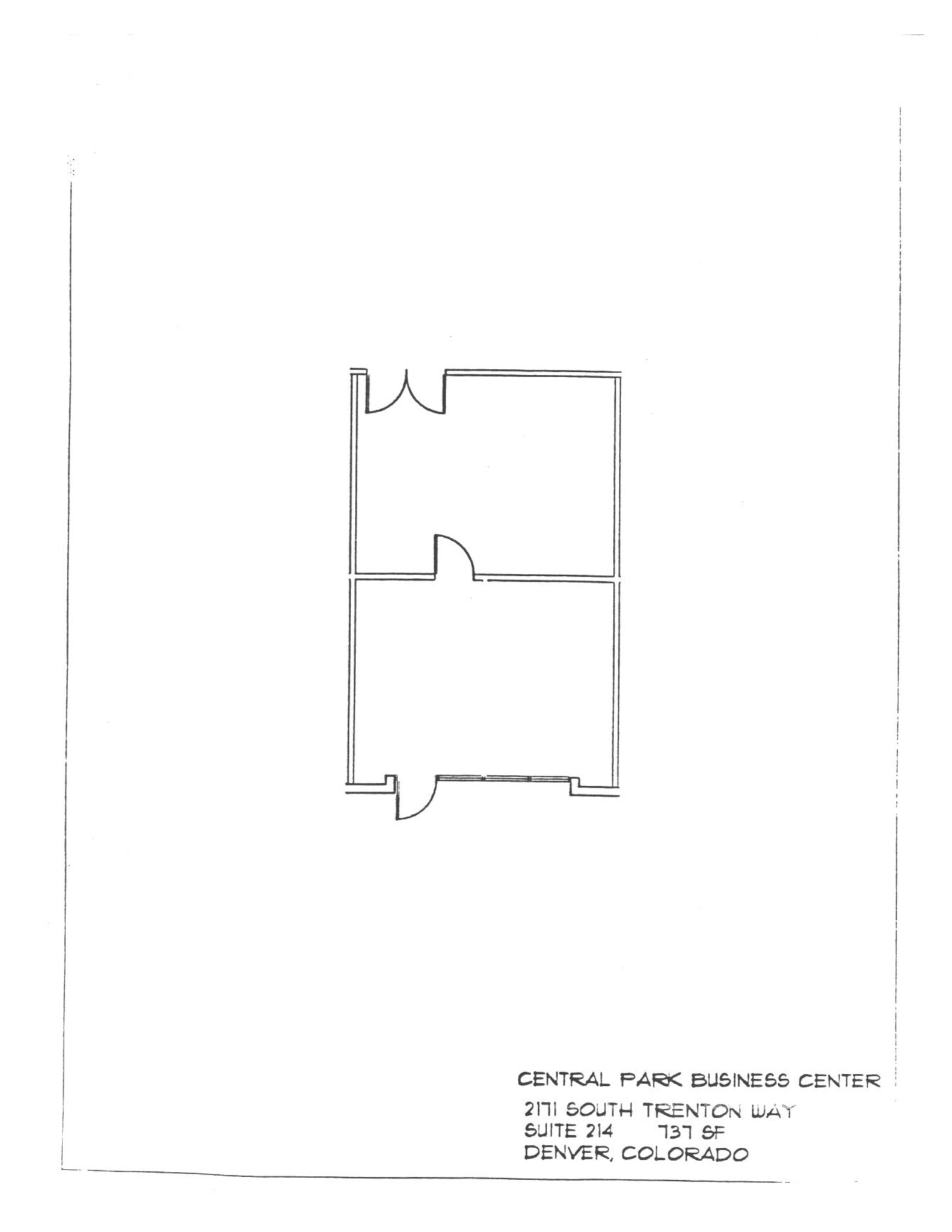 2171 S Trenton Way, Denver, CO for rent Site Plan- Image 1 of 1