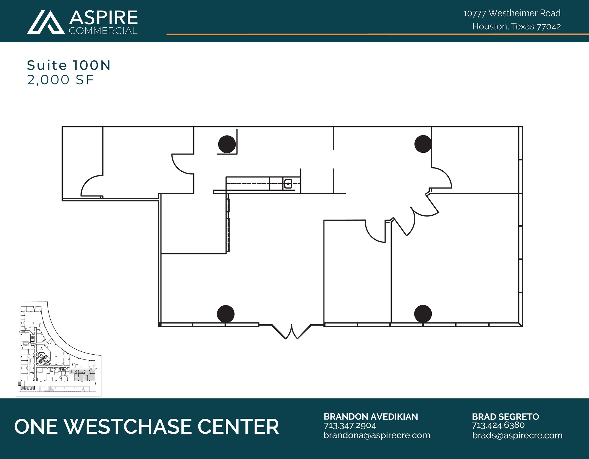 10777 Westheimer Rd, Houston, TX to rent Floor Plan- Image 1 of 1