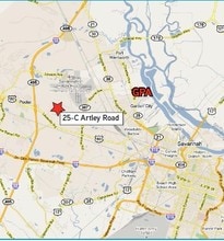25C Artley Rd, Savannah, GA - AERIAL  map view