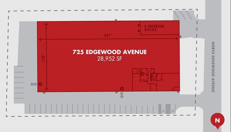 725 N Edgewood Ave, Wood Dale, IL for sale - Site Plan - Image 2 of 2