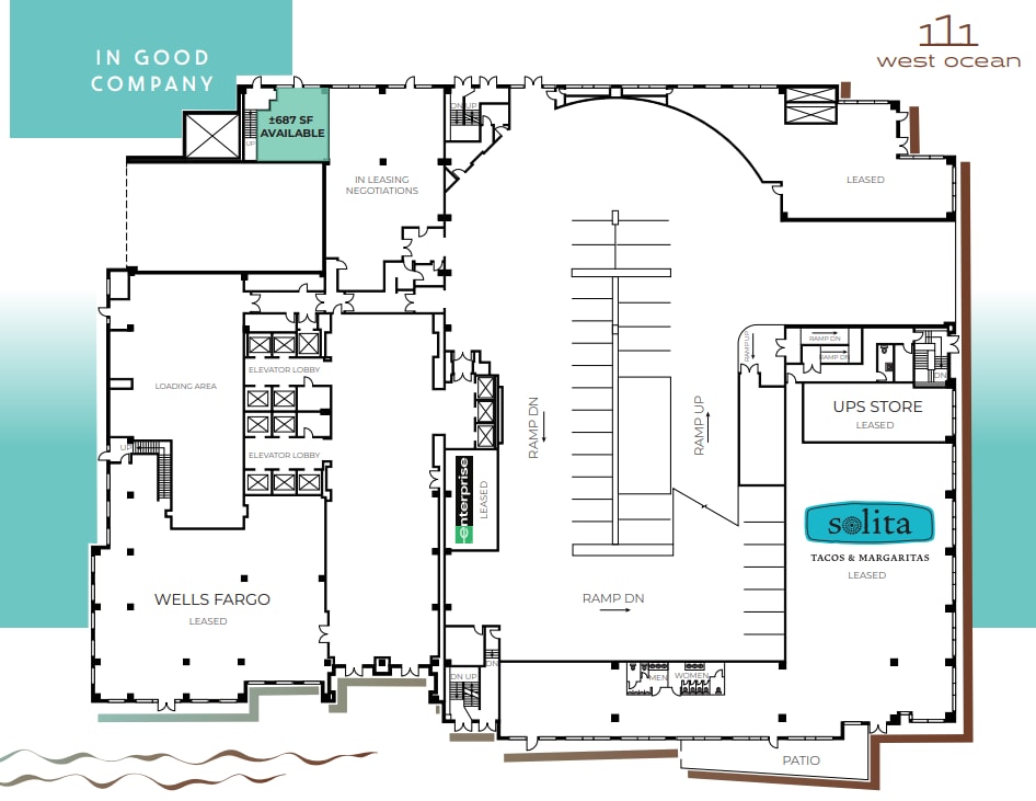 111 W Ocean Blvd, Long Beach, CA to rent Floor Plan- Image 1 of 1