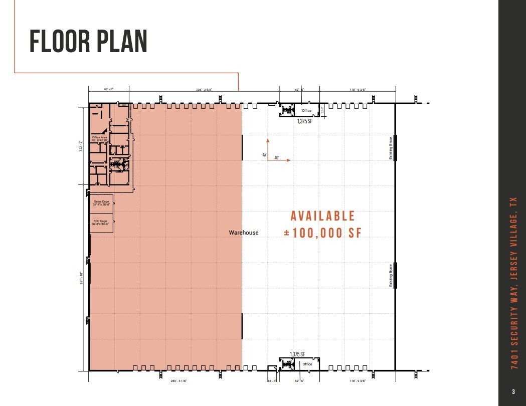 7301-7401 Security Way, Houston, TX to rent Floor Plan- Image 1 of 1