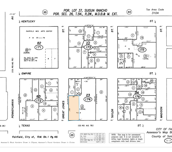 810 Great Jones St, Fairfield, CA for sale - Plat Map - Image 2 of 2