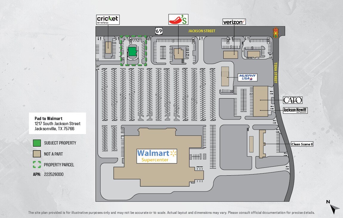 1217 S Jackson St, Jacksonville, TX for sale Site Plan- Image 1 of 1