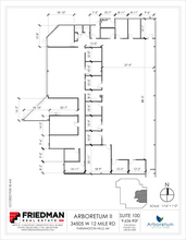 34505 W 12 Mile Rd, Farmington Hills, MI for rent Floor Plan- Image 1 of 3