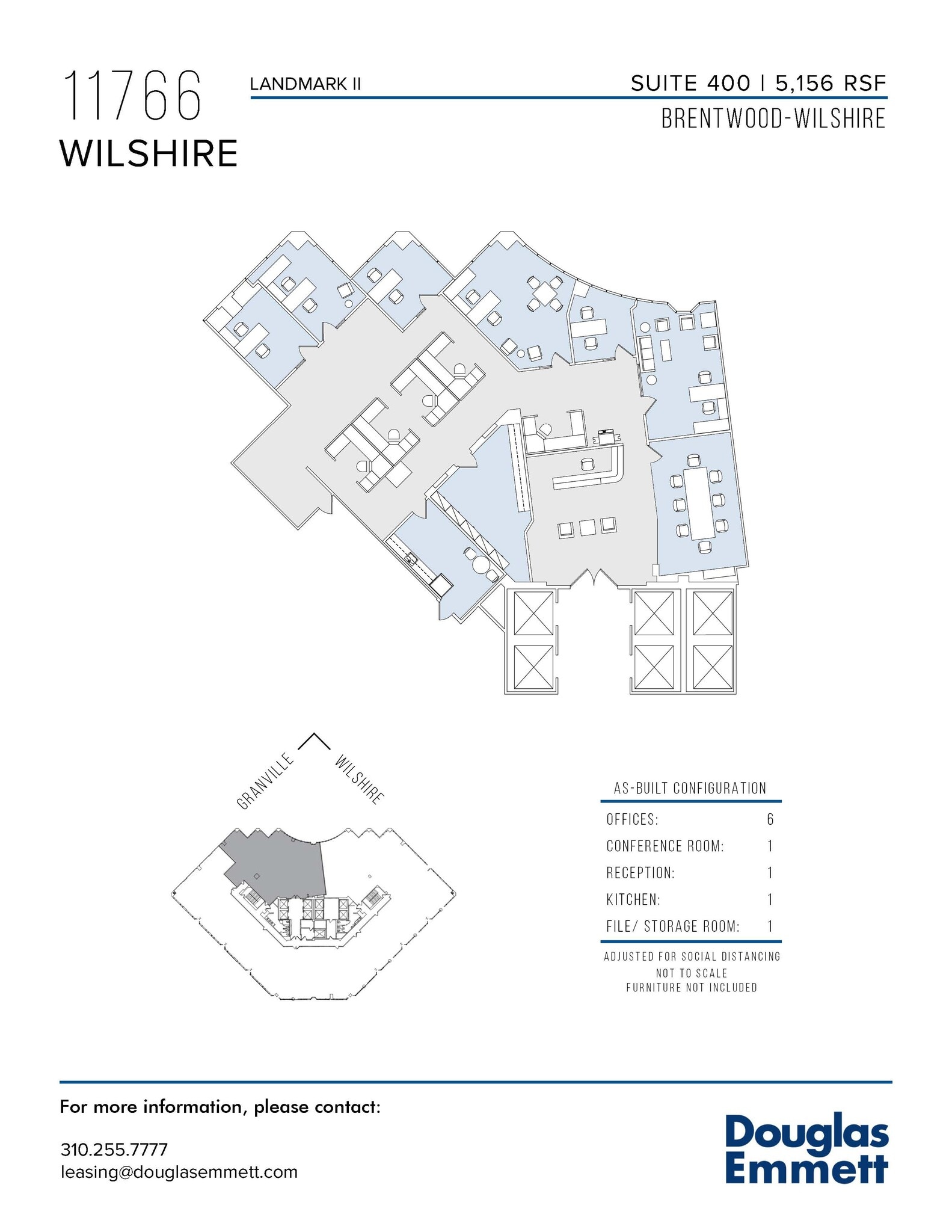 11766 Wilshire Blvd, Los Angeles, CA to rent Floor Plan- Image 1 of 1