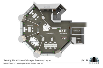 535 Washington St, Buffalo, NY for rent Floor Plan- Image 1 of 5