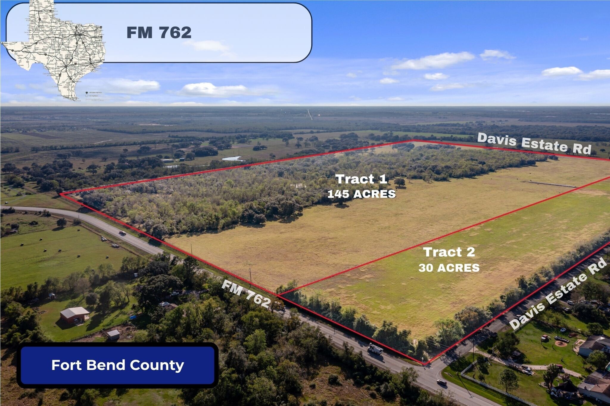 0 FM 762 Rd, Needville, TX for sale Aerial- Image 1 of 1