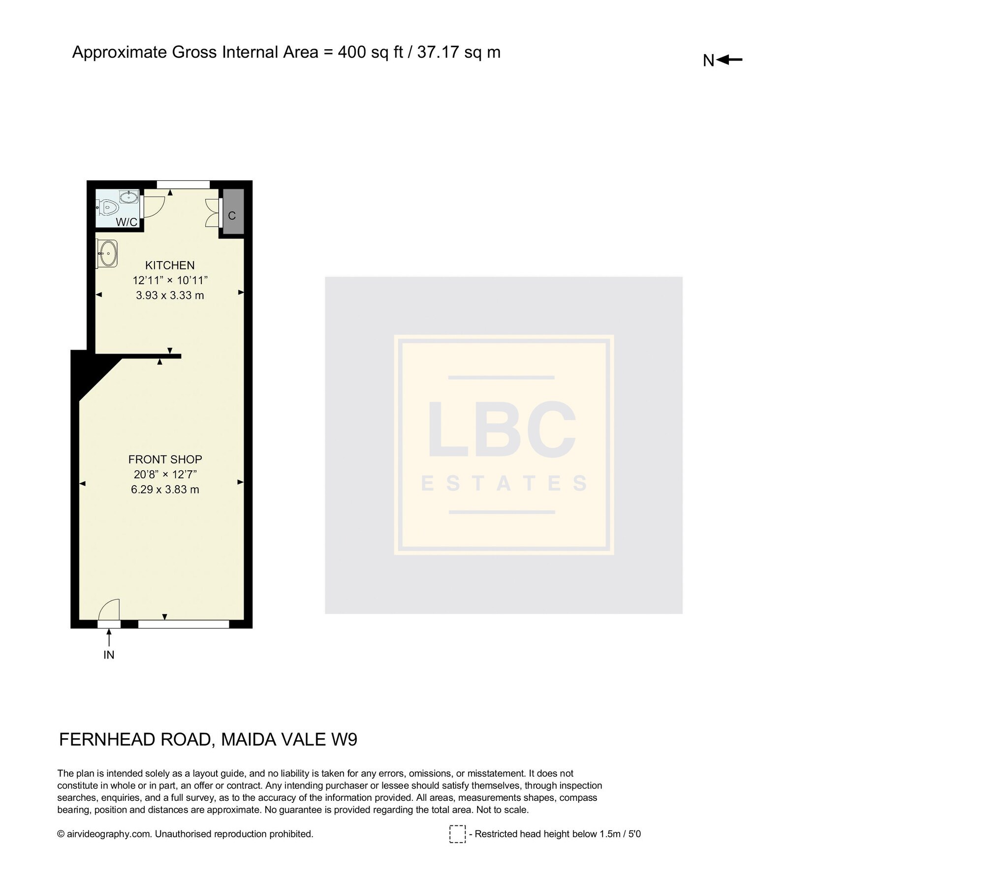 69 Fernhead Rd, London to rent Floor Plan- Image 1 of 1