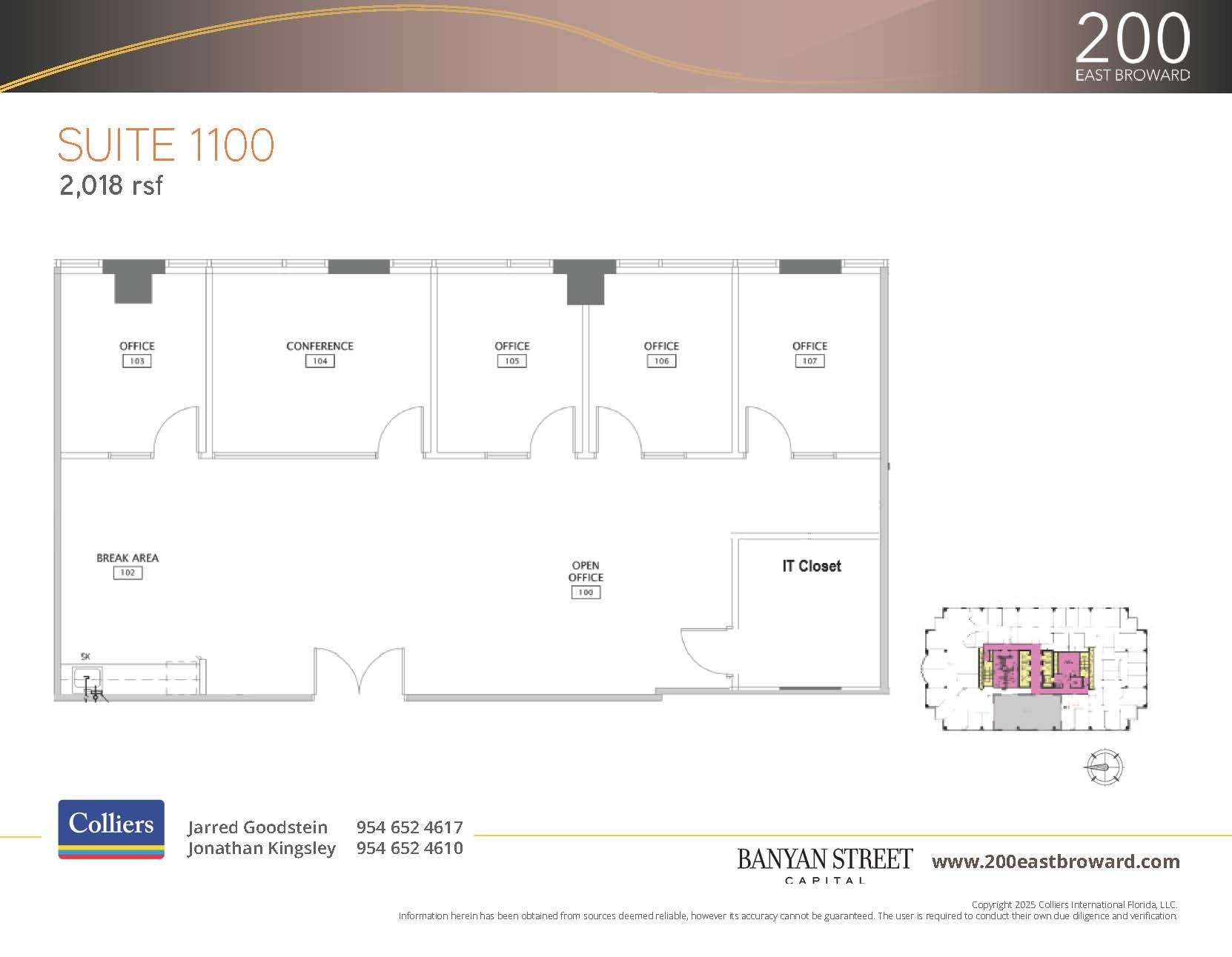 200 E Broward Blvd, Fort Lauderdale, FL to rent Floor Plan- Image 1 of 2