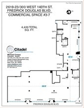 2619-2623 Frederick Douglass blvd, New York, NY for rent Site Plan- Image 1 of 7