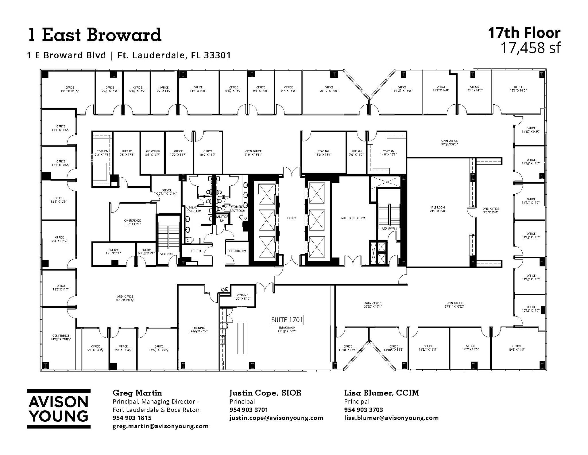 1 E Broward Blvd, Fort Lauderdale, FL to rent Floor Plan- Image 1 of 1