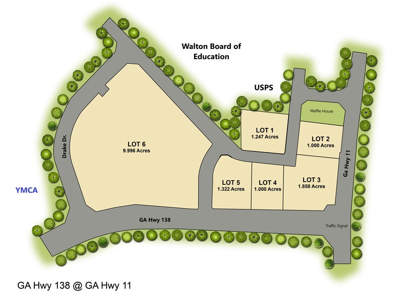 Hwy 138 & Hwy 11 Hwy, Monroe, GA for sale - Site Plan - Image 3 of 20